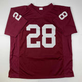 Autographed/Signed Adrian Peterson Oklahoma Maroon College Jersey JSA COA