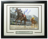 Mike Smith Signed Framed 11x14 Kentucky Derby Horse Racing Photo Justify JSA ITP