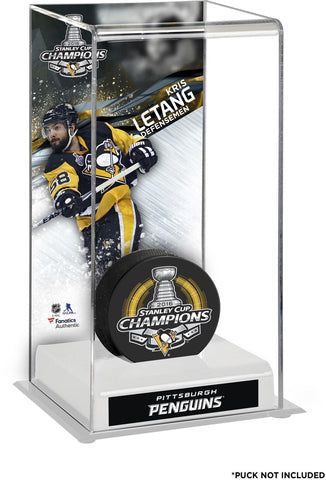 Kris Letang Penguins 2016 Stanley Cup Champs Deluxe Puck Case