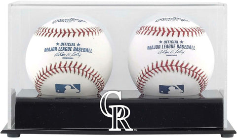 Colorado Rockies (2017-Present) Deluxe Two Baseball Cube Logo Display Case