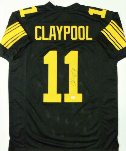 Chase Claypool Autographed Black Color Rush Pro Style Jersey-Beckett W*Black *R1