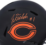 Justin Fields Bears Signed Riddell Eclipse Alternate Speed Helmet