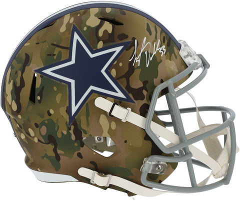 Leighton Vander Esch Dallas Cowboys Signed CAMO Alternate Replica Helmet