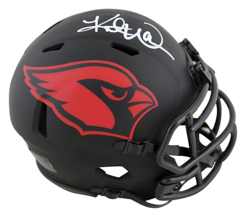 Cardinals Kurt Warner Authentic Signed Eclipse Speed Mini Helmet BAS Witnessed
