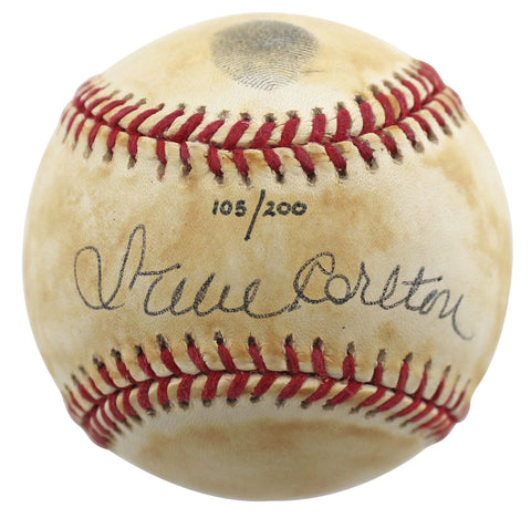 Phillies Steve Carlton Signed Thumbprint Onl Baseball LE #105/200 BAS #BD23253