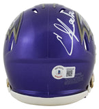 Ravens Ed Reed Authentic Signed Flash Speed Mini Helmet Autographed BAS Witness
