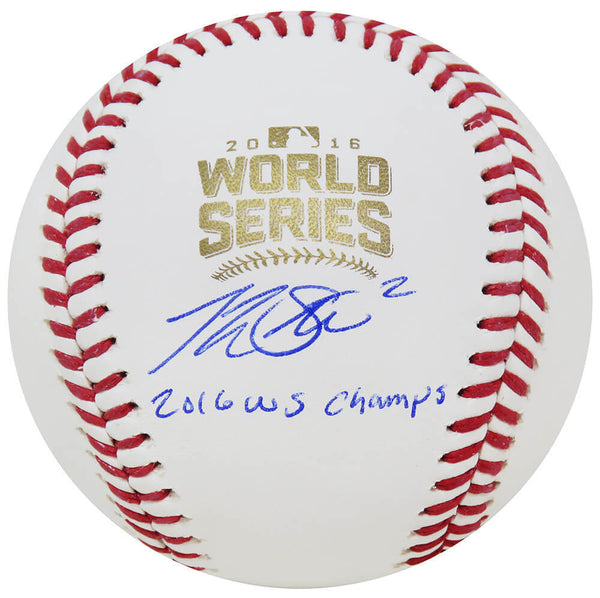 Tommy La Stella Signed Rawlings 2016 World Series Baseball w/WS Champs (SS COA)