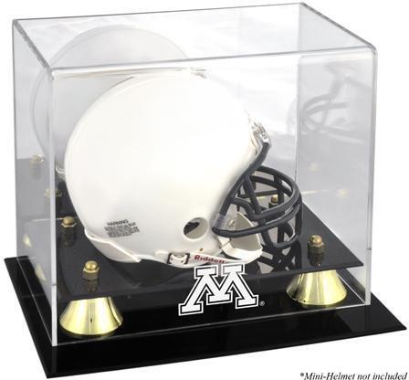 Minnesota Golden Gophers Golden Classic Logo Mini Helmet Display Case