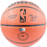 Hakeem Olajuwon Autographed Wilson NBA Basketball - Beckett W Hologram *Silver