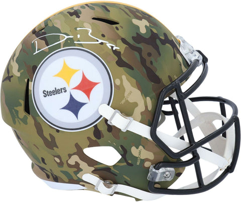 Devin Bush Pittsburgh Steelers Signed Camo Alternate Revolution Replica Helmet