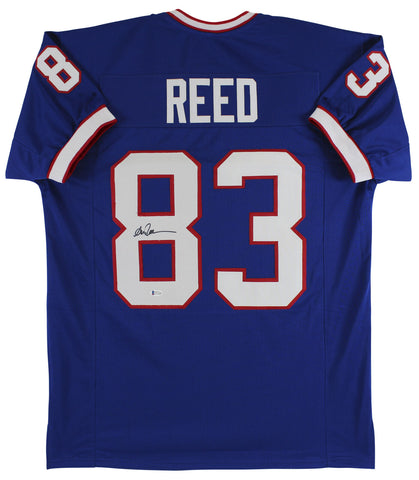 Andre Reed Authentic Signed Blue Pro Style Jersey Autographed BAS Witnessed