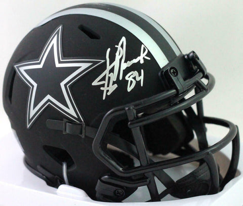 Jay Novacek Autographed Dallas Cowboys Eclipse Speed Mini Helmet- Beckett W *Sil