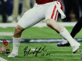 Baker Mayfield HT Signed Oklahoma Sooners 16x20 About to Pass PF Photo- Beckett