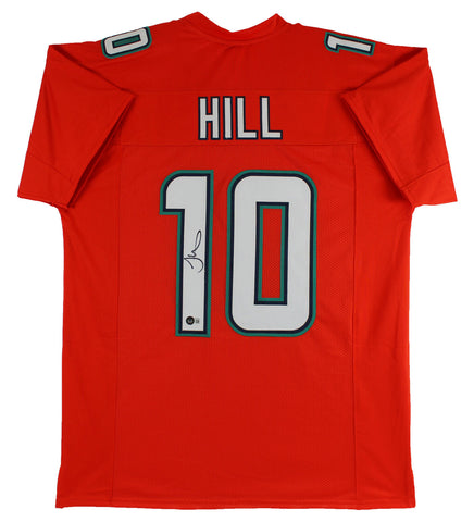 Tyreek Hill Authentic Signed Orange Pro Style Jersey Autographed BAS Witnessed