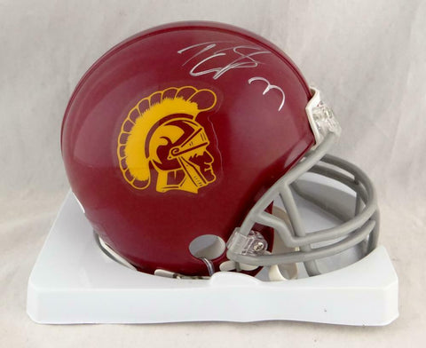 Tyron Smith Autographed USC Trojans Riddell Mini Helmet-JSA W Auth *Silver