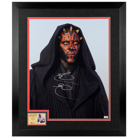 Ray Park Autographed Star Wars The Phantom Menace Darth Maul 16x20 Framed Photo