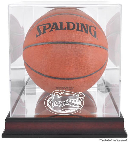 Florida Gators Mahogany Antique Finish Basketball Display Case