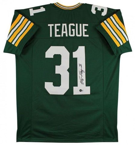 George Teague Signed Green Bay Packers Jersey (Beckett) Alabama Crimson Tide D.B