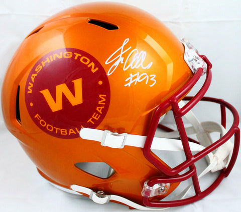 Jonathan Allen Signed Washington Football Team F/S Flash Speed Helmet-BAW Holo