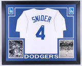 Duke Snider Signed Brooklyn Dodgers 35x43 Custom Framed Jersey (PSA COA) D-2011