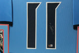 A.J. BROWN (Titans light blue SKYLINE) Signed Autographed Framed Jersey Beckett