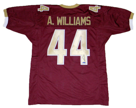 ANDRE WILLIAMS AUTOGRAPHED SIGNED BC BOSTON COLLEGE EAGLES #44 JERSEY COA