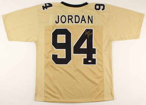 Cameron Jordan Signed New Orleans Saints Gold Jersey (JSA COA) 3xPro Bowl D.E.