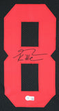 George Kittle Authentic Signed Black Pro Style Jersey w/ Red Numbers BAS Witness