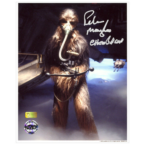 Peter Mayhew Autographed Star Wars Episode V Chewbacca Mynock Hunt 8x10 Photo