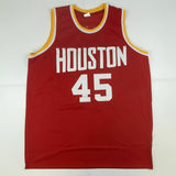 Autographed/Signed RUDY TOMJANOVICH Houston Red Basketball Jersey Tristar COA