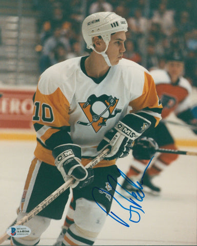 Penguins Barry Pederson Authentic Signed 8x10 Photo Autographed BAS #AA48166