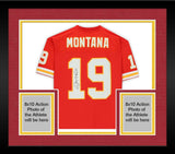 Frmd Joe Montana Kansas City Chiefs Signed Red Replica Mitchell & Ness Jersey