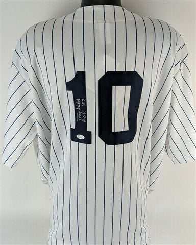 Tony Kubek "ROY '57" Signed New York Yankees Majestic MLB Jersey (JSA COA)