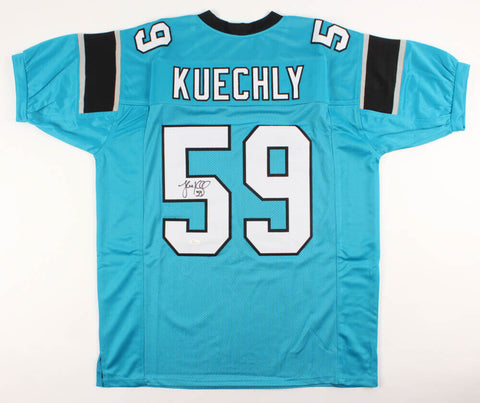 Luke Kuechly Signed Carolina Panthers Jersey (JSA COA) 6xPro Bowl Linebacker
