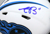 AJ Brown Signed Tennessee Titans Lunar Speed Mini Helmet-BeckettW Holo *DK Blue