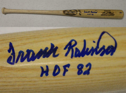 Frank Robinson Autographed Baltimore Orioles Baseball Bat HOF Steiner 22900
