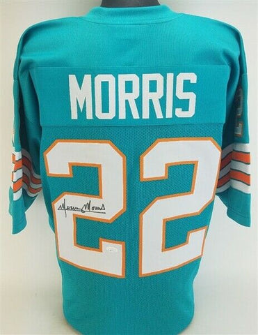 Mercury Morris Signed Miami Dolphins Custom Jersey (JSA COA) 1972 Phins