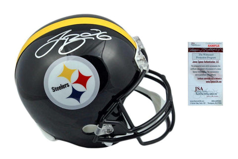 Leveon Bell Autographed SIGNED Steelers Full Size Rep Helmet - JSA Witnessed