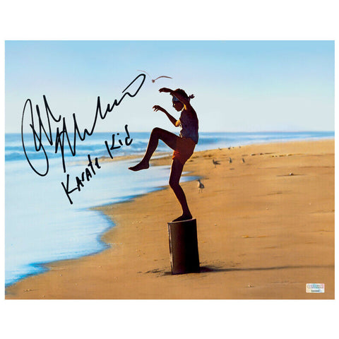 Ralph Macchio Autographed 1984 The Karate Kid Daniel LaRusso 11x14 Scene Photo