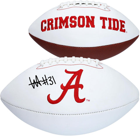 Will Anderson Alabama Crimson Tide Autographed Jardin White Panel Football