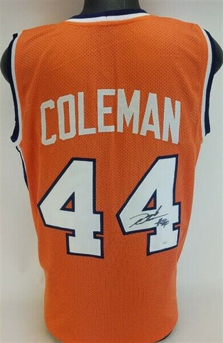Derrick Coleman Signed Syracuse Orange Jersey (JSA COA) #1 Pick 1990 New Jersey