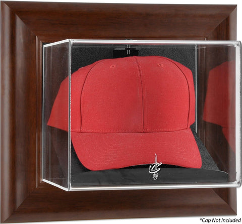 Cleveland Cavaliers Team Logo Brown Framed Wall-Mounted Cap Case - Fanatics