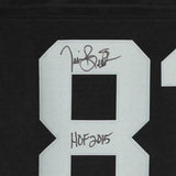 Frmd Tim Brown Oakland Raiders Signed Black Proline Jersey & "HOF 15" Insc