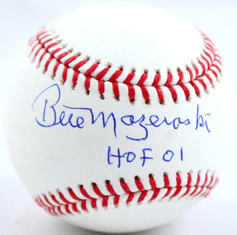 Bill Mazeroski Autographed Rawlings OML Baseball W/HOF-JSA W *Blue