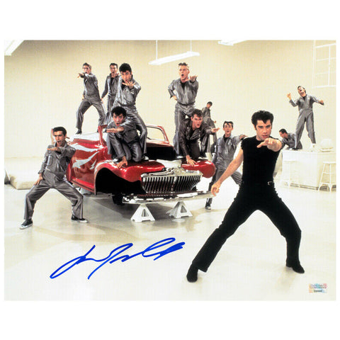 John Travolta Autographed Grease Danny Zuko T-Birds 11x14 Scene Photo