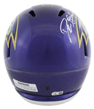 Ravens Deion Sanders Authentic Signed Flash Full Size Speed Rep Helmet BAS Wit