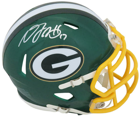 Davante Adams Signed Green Bay Packers FLASH Riddell Mini Helmet -(SCHWARTZ COA)