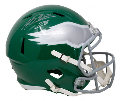 Miles Sanders Signed Philadelphia Eagles Full-Size Helmet (JSA) Ex Penn State RB