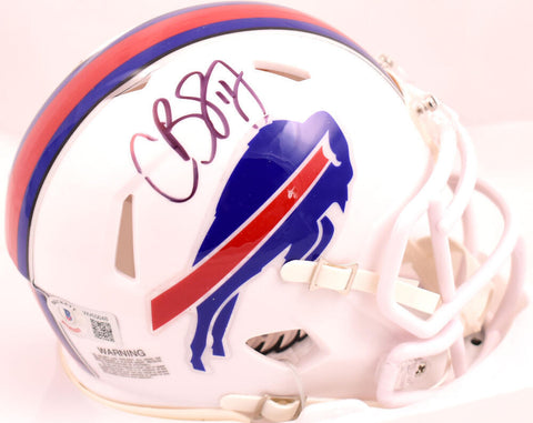 Cole Beasley Autographed Buffalo Bills 2021 Speed Mini Helmet-Beckett W Hologram