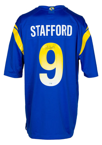 Matthew Stafford Signed Blue Los Angeles Rams Nike Game Football Jersey Fanatics